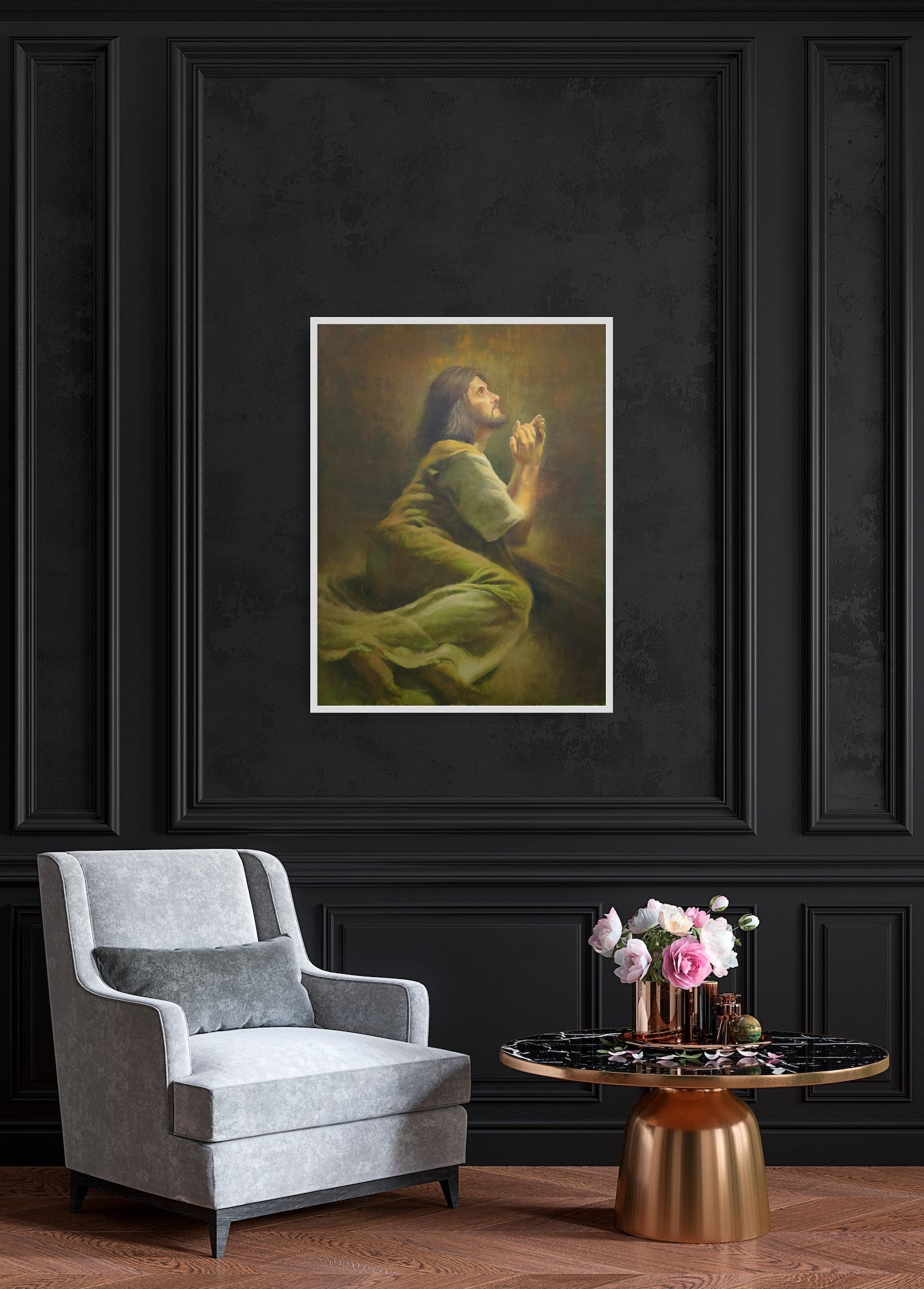 Jesus at Prayer by Chuck Marshall