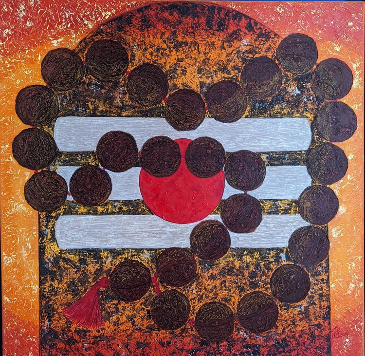 Painting of Mala Rosary
