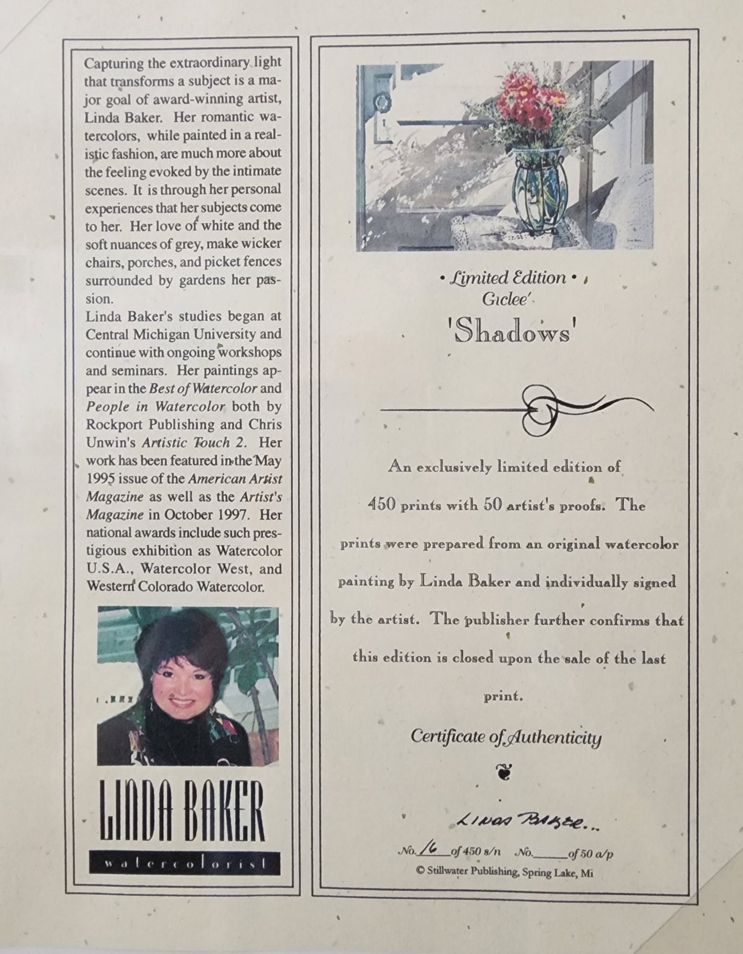 Shadows by Linda Baker