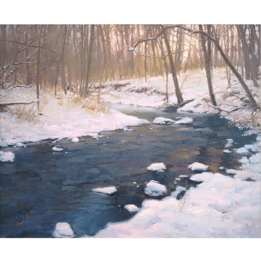 Winter River by Chuck Marshall
