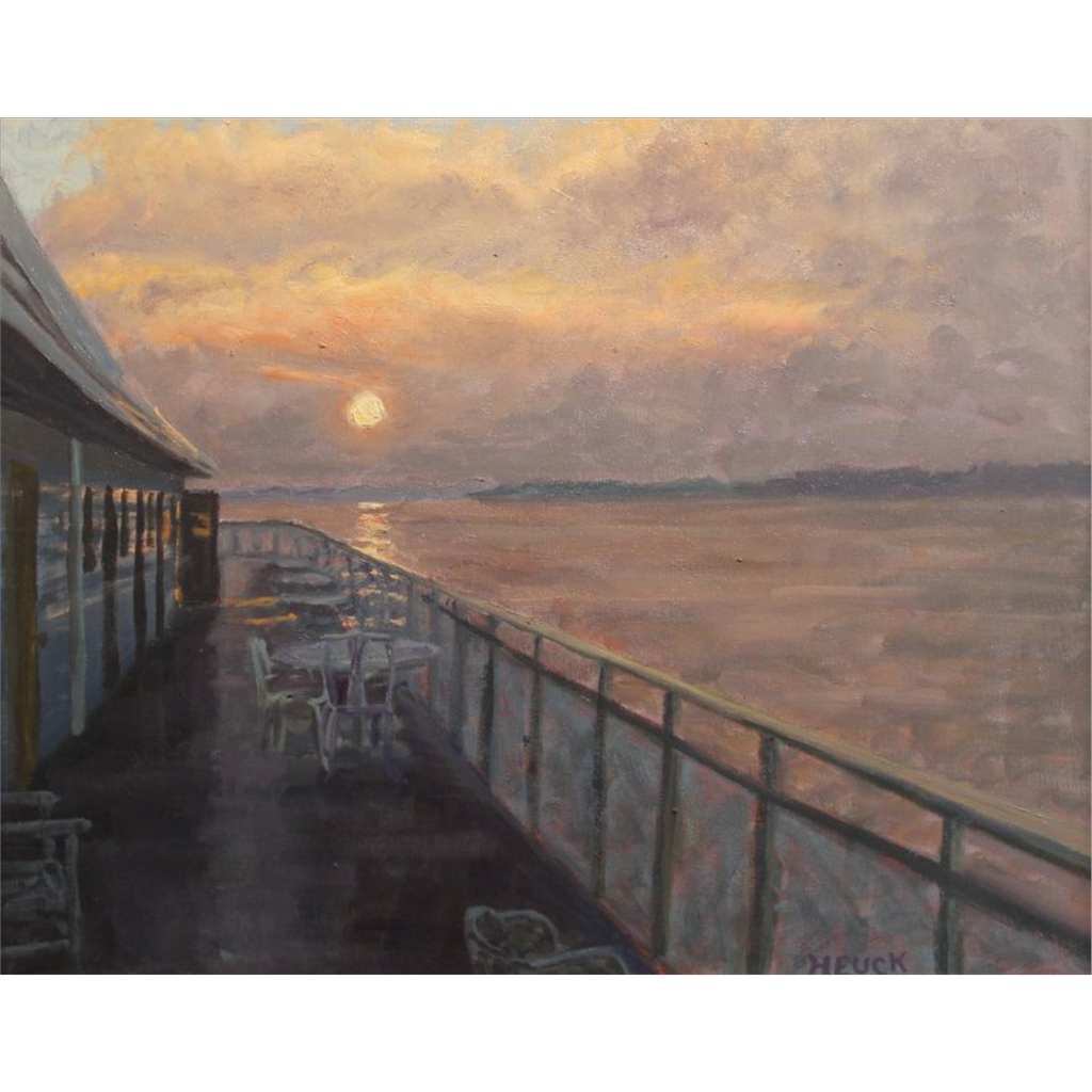 Delta Queen at Sunset by Roger Heuck