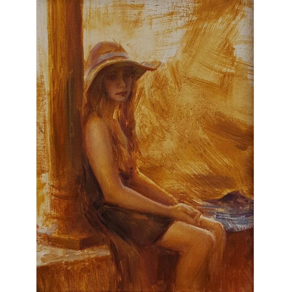 Girl in Gazebo by David Mueller