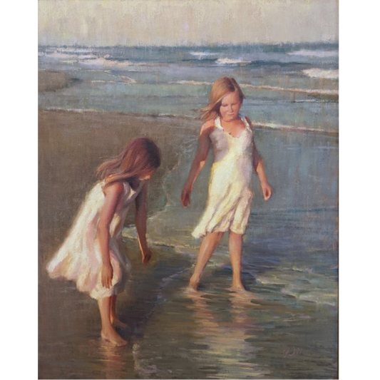 Girls at the Beach by Chuck Marshall