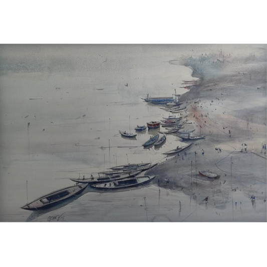 Holy Banks of Benaras by Chandan Pramanik