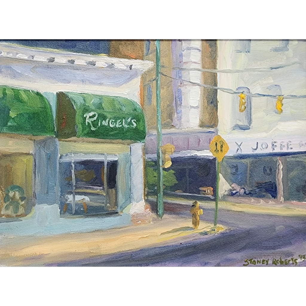 Street Cornet with Ringels and Joffe's Stores by Stoney Roberts