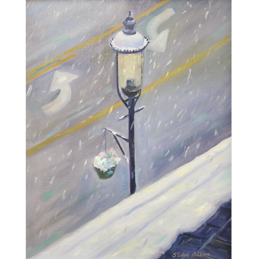 Street Lamp in the Snow by Stoney Roberts