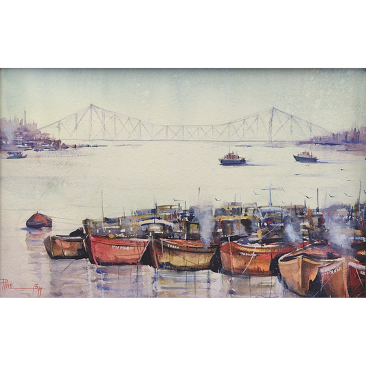 The Divine River Bank of India by Pintu Sengupta