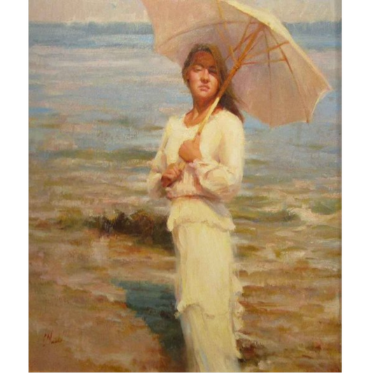 White Parasol by Chuck Marshall