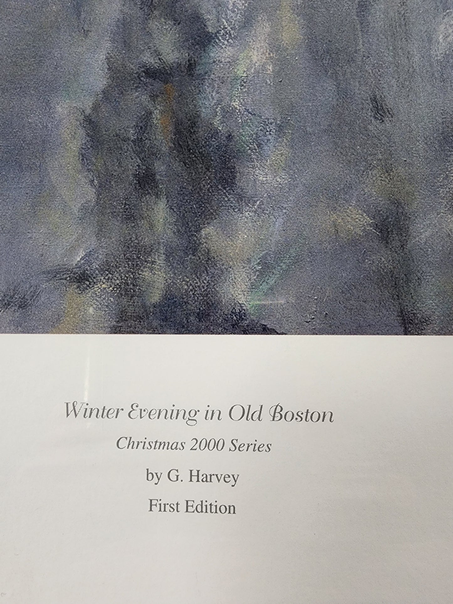 Winter Evening in Old Boston by G. (Gerald Harvey Jones) Harvey