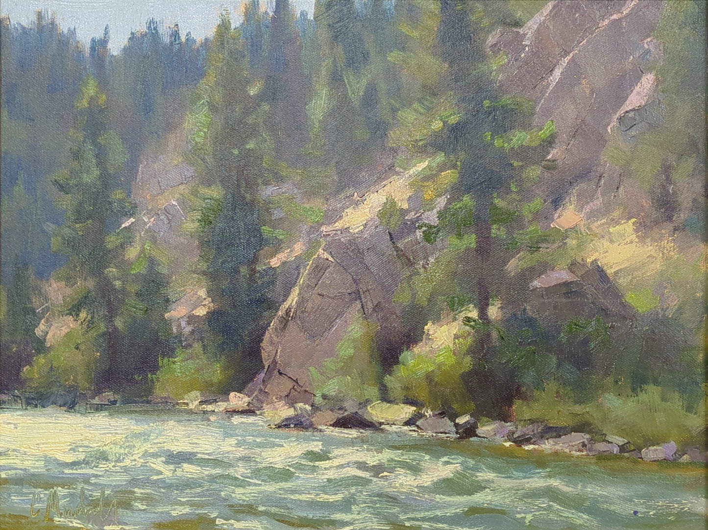 Cliffs along the Gallatin by Chuck Marshall