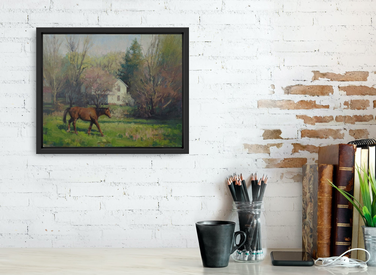 Horse at Spring Pasture by Chuck Marshall