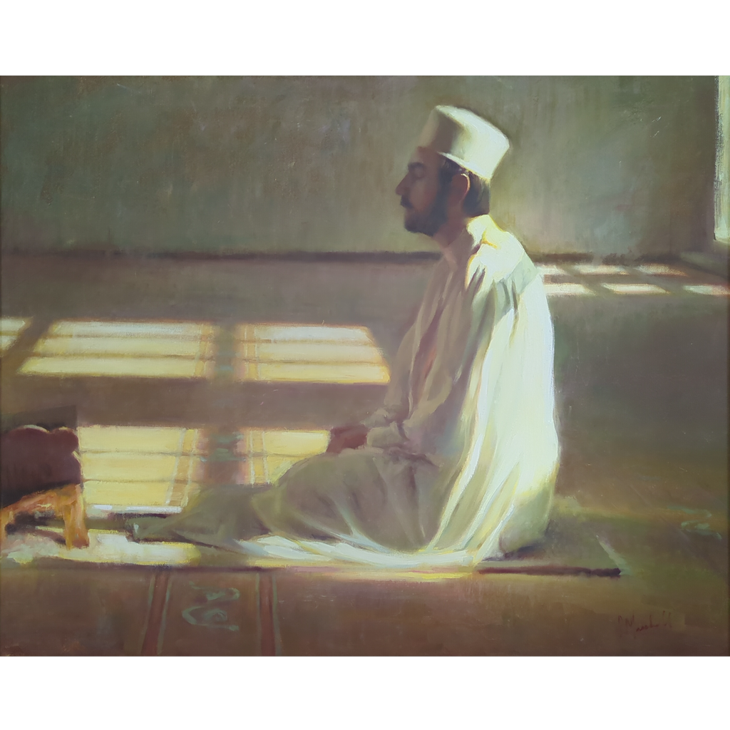 Muslim Man Meditating by Chuck Marshall