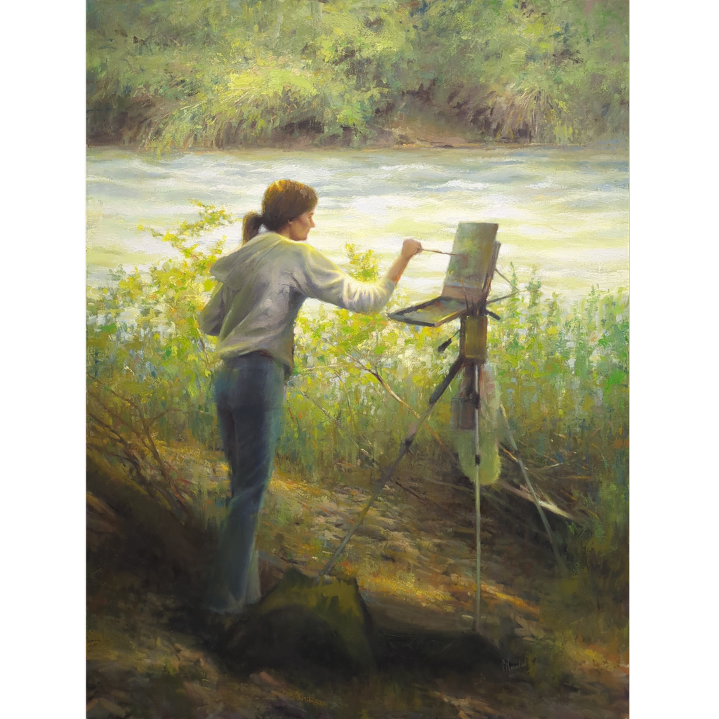 Painting by the River by Chuck Marshall