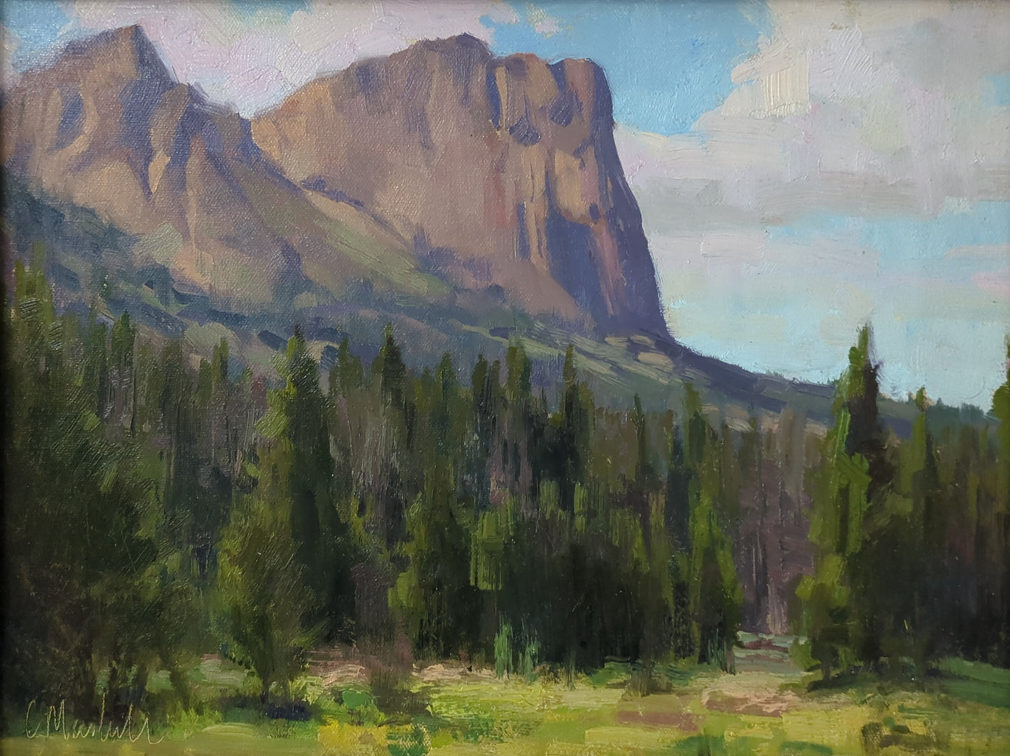 View of Squaretop from Camp by Chuck Marshall