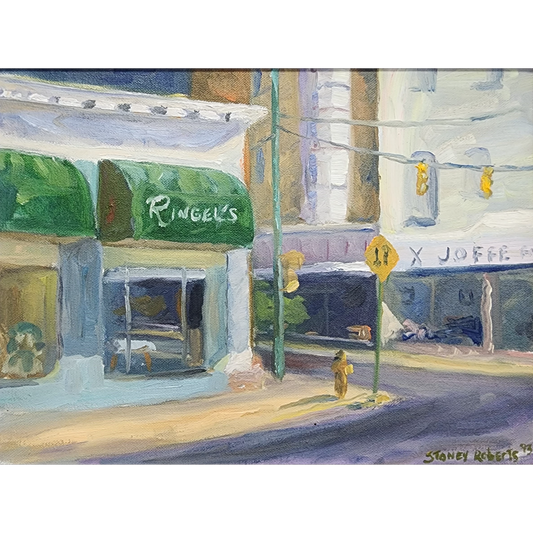 Street Cornet with Ringels and Joffe's Stores by Stoney Roberts