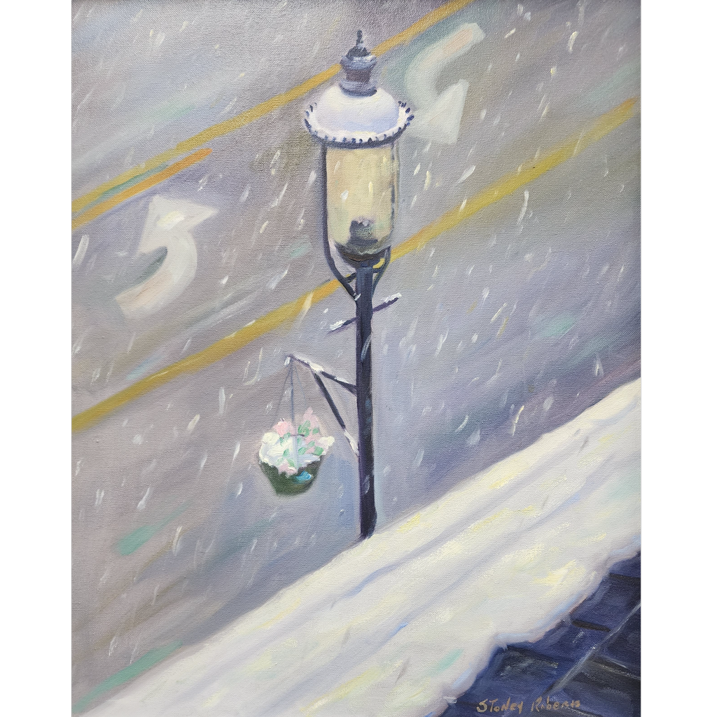 Street Lamp in the Snow by Stoney Roberts