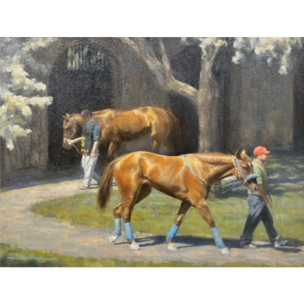 Under the Blossoms at Keeneland by Jeff Morrow